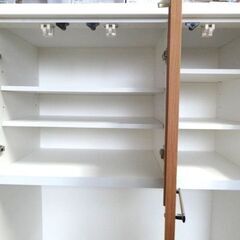 ニトリ 食器棚 キッチン収納 Nバンダ90 約88,5×42,5×180cm 札幌市限定配送OR札幌市白石区/店頭お引き取り歓迎/倉庫保管の画像