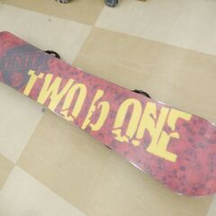 札幌市 清田区 UNIT TWO B ONE ユニット トゥービーワン 154㎝ ビンディング付き グリーン系の画像