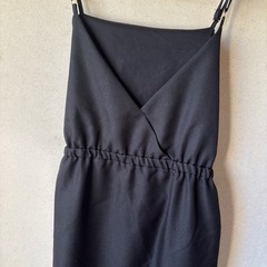 しまむら　星玲那　コラボ　ジャンパースカート　黒の画像