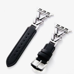 【新品】Apple Watchレザーチェーンバンドのみ ブラックの画像