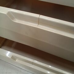 リユースのサカイ栃木店★ジモティ割あり★  収納棚 ベージュ×ブラウン W73×D41×H136 クリーニング済み TC11574の画像