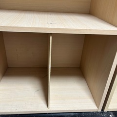 2段カラーボックス ２つ差し上げますの画像