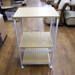 キッチンワゴン キャスター付き 幅51.5×奥行40×高さ89cm 収納 収納棚 札幌市 厚別区の画像