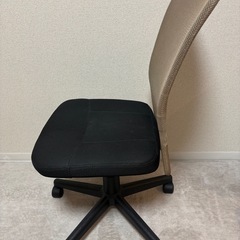 オフィスチェア ベージュ/ブラックの画像