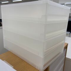 無印良品収納ケース 4連ケース 引き出し式 薄型 店舗販売 南区の画像