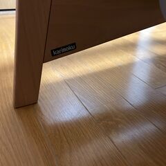 カリモク　ソファ、ローテーブル、スツール3点セットの画像