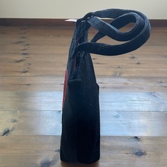 赤いハートスパンコール　バッグの画像