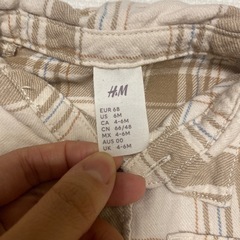 H&M 長袖トップス　70cmの画像