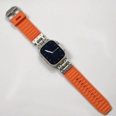 【新品】人気のApple Watchオレンジラバーバンドのみの画像