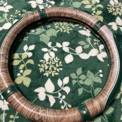 最終値下げ！良品！ウッド調、木目ハンドルカバー！クッションおまけ付き^ ^。
の画像