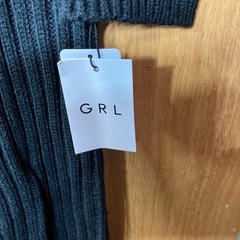 【新品】GRL ブラックニットロングワンピースの画像