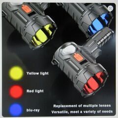 3点 まとめ売り ソーラーパネル付き 充電式LEDスポットライト QB-T78 焦点距離調節可能 軽量 ※値下げ不可の画像