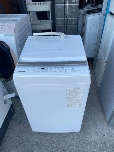 福岡市内-久留米-小郡配送無料　保証ありTOSHIBA 東芝 AW-7GM2 分解洗浄済み洗濯機 全自動洗濯機