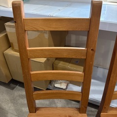 木製ダイニングチェア　２脚セットの画像