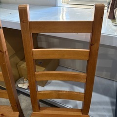 木製ダイニングチェア　２脚セットの画像