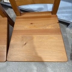木製ダイニングチェア　２脚セットの画像