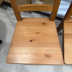 木製ダイニングチェア　２脚セットの画像