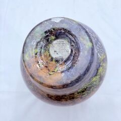 【‼️カメイガラス風✨】✨ガラス壺・花瓶 アンティーク調 ✨簡易清掃・現状品❗️の画像