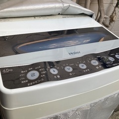 Haier 4.5kg 洗濯機　外置き　動作確認済の画像
