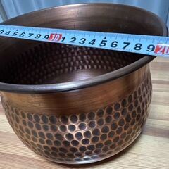 純銅　フラワーポット　Epoch（エポックシリーズ）ヴィンテージ　島本製作所の画像