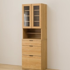 極美品！ニトリダイニングボード食器棚　エトナ60DB LBR 定価41,990円の画像