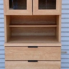 極美品！ニトリダイニングボード食器棚　エトナ60DB LBR 定価41,990円の画像