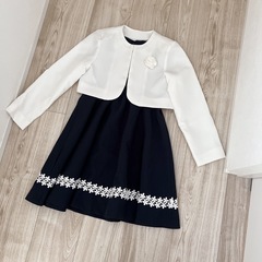 ボレロ付きワンピース フォーマルワンピース130の画像