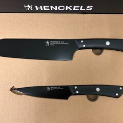 HENCKELS ヘンケルス 三徳包丁＆ペティナイフセット NOIR 包丁セット 18cm 11cmの画像