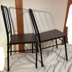 ☺️ダイニングチェア  椅子  2台  40✖️40✖️h座面43✖️背もたれ84cmの画像