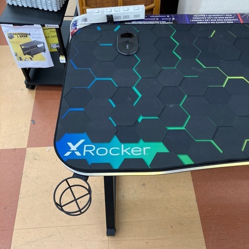 ★ジモティー割引10%★ X Rocker パルサー MAX RGB LED ゲーミングデスク 中古品 通電確認済み 《リサイクルショップドリーム次屋店/尼崎市若王寺》 ☆尼崎市若王寺☆