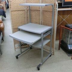 PCデスク パソコンデスク グレー キャスター付き 難あり 札幌市 西野店の画像