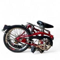 ★稀少美品★16インチ　DAHON　ビンテージ　OLD　USA　外装5段変速折り畳み自転車　カスタム　レッドの画像
