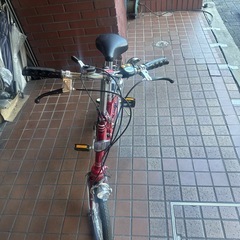 ★稀少美品★16インチ　DAHON　ビンテージ　OLD　USA　外装5段変速折り畳み自転車　カスタム　レッドの画像