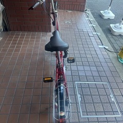★稀少美品★16インチ　DAHON　ビンテージ　OLD　USA　外装5段変速折り畳み自転車　カスタム　レッドの画像