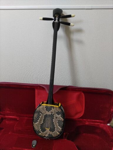 【お話し中】三線 セット（人工皮・真壁型）【ケース付き】 沖縄三味線 初心者