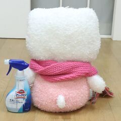 ぬいぐるみ　Sanrio（サンリオ）キティ　横29㎝×奥行き14㎝×高さ42㎝　中古品の画像