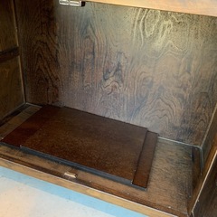 木製キャビネット　ブラウンの画像