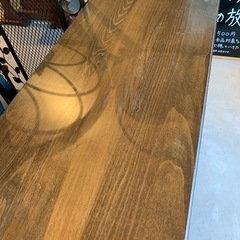 木製キャビネット　ブラウンの画像