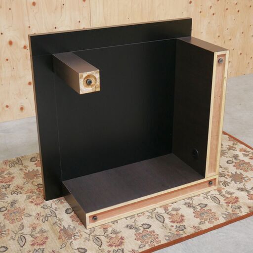 ≪zyt2570ジ≫ スクエアコーナーテーブル 幅90cm 奥行90cm ケーブルホール付 ローテーブル/センターテーブル/テレビ台/飾り台/応接室/中古家具/宮城県仙台市 71023-16 ≪zyt2570ジ≫ スクエアコーナーテーブル 幅90cm 奥行90cm ケーブル