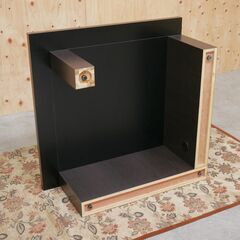 ≪zyt2570ジ≫ スクエアコーナーテーブル 幅90cm 奥行90cm ケーブルホール付 ローテーブル/センターテーブル/テレビ台/飾り台/応接室/中古家具/宮城県仙台市 71023-16の画像