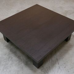 ≪zyt2570ジ≫ スクエアコーナーテーブル 幅90cm 奥行90cm ケーブルホール付 ローテーブル/センターテーブル/テレビ台/飾り台/応接室/中古家具/宮城県仙台市 71023-16の画像