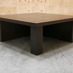 ≪zyt2570ジ≫ スクエアコーナーテーブル 幅90cm 奥行90cm ケーブルホール付 ローテーブル/センターテーブル/テレビ台/飾り台/応接室/中古家具/宮城県仙台市 71023-16の画像