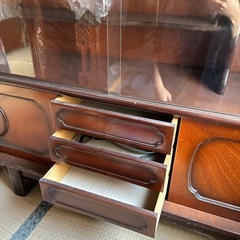 昭和レトロ　キャビネット　茶箪笥の画像