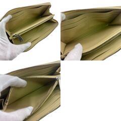 ボッテガヴェネタ BOTTEGAVENETA 長財布 マキシイントレチャート ラウンドファスナー ベージュの画像