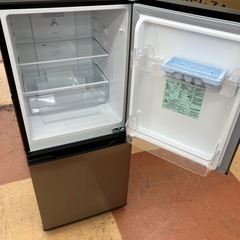 ★ジモティー割引10%★2ドア冷蔵庫 135L アクア AQUA AQR-J14N(S) 2023 《リサイクルショップドリーム次屋店/尼崎市若王寺》☆尼崎市若王寺☆の画像