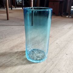 花瓶 ブルー フラワーベース 花入れ 花生け /HJ-0556 2Fの画像