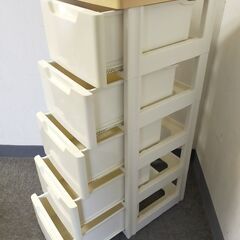 △ IRIS OHYAMA アイリスオーヤマ チェスト 衣類収納 キズ、剥がれ、日焼けあり 現状渡しの画像