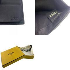 フェンディ FENDI 二つ折り財布 スタッズ FFロゴ 7M0169 ブラウンの画像