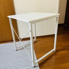 【久留米より*無料】パソコンデスク 　ワークデスク　机　プリンター台　ホワイト　の画像