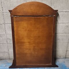 アンティーク調 大型 姿見 壁掛け 幅94x高さ118cm 木製  クラシック ヨーロピアン ヨーロッパ家具 象嵌細工 25K 北TO3の画像